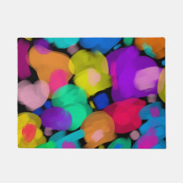 Felpudo Colorful watercolor print