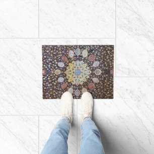 Felpudo Colorida floral vintage Mandala Persa