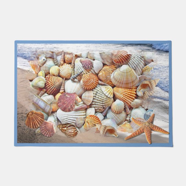 Felpudo Coloridas conchas marinas (Anverso)