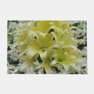 Felpudo coloridas+ flores, jardín+ gnomo, calla+ l