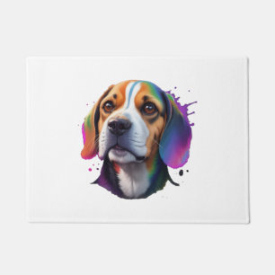 Felpudo colorido beagle