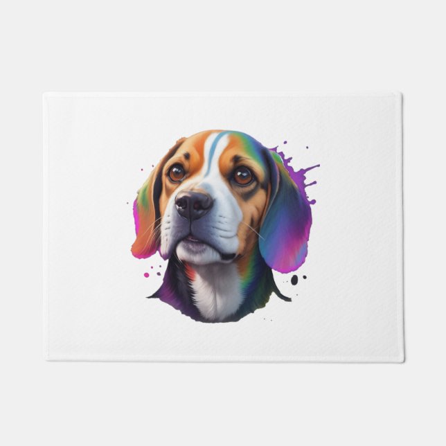 Felpudo colorido beagle (Anverso)