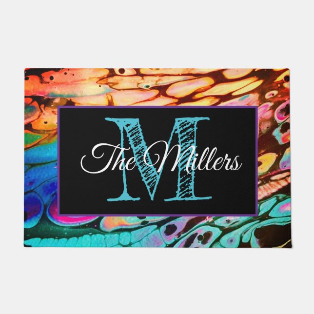 Felpudo Colorido doormat personalizado (Anverso)