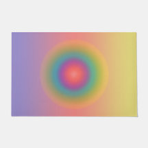 Colorido espacio de círculo concéntrico arcoiris