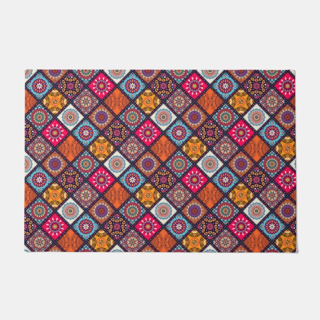 Felpudo colorido estilo boho (Anverso)