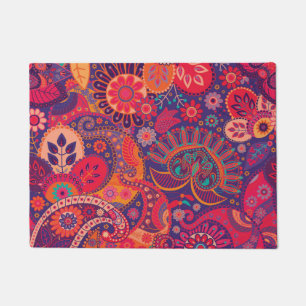 Felpudo Colorido patrón bohemio de Moda hippy Boho MOD