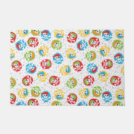 Felpudo coloridos cráneos piratas