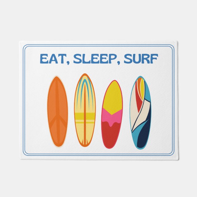 Felpudo Come, Duerme, Surfea - Vida de Playa (Anverso)