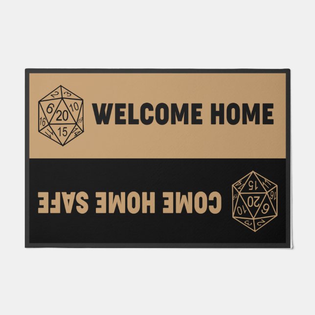 Felpudo  Come Home Safe And Welcome Home Doormat (Anverso)