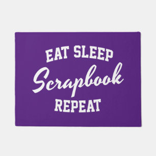 Felpudo Comer Sleep Scrapbook Repetir Scrapbooking