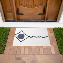 Cometa rota de punto azul oscuro