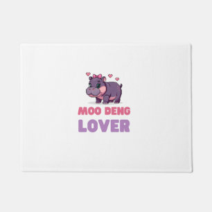 Felpudo Comical MOO DENG LOVER Wild One Retro Gamer Hippo
