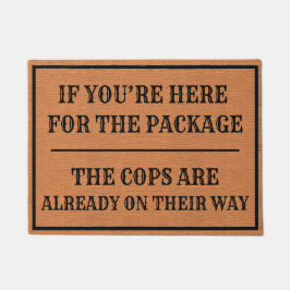 Felpudo Cómico Pirata Porch Aviso Rústico Marrón Minimalis