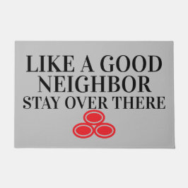 Felpudo Como una linda vecina, divertida y grosera alfombr