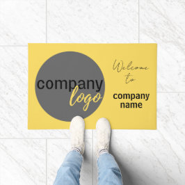 Felpudo COMPAÑÍA EMPRESARIAL minimalista LOGO BIENVENIDA S