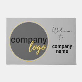 Felpudo COMPAÑÍA EMPRESARIAL minimalista LOGO BIENVENIDA S