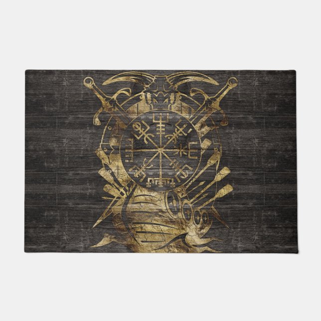 Felpudo Compás de la navegación de Vegvisir - de Viking (Anverso)