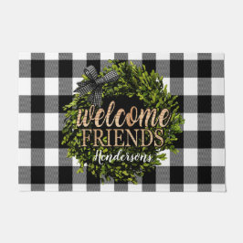 Felpudo Comprobación de búfalo Carne de madera de boxo bla