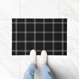 Felpudo Comprobación del panel de ventanas en blanco y neg