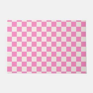 Felpudo Comprobación rosa, Patrón de tablero de cheques, r