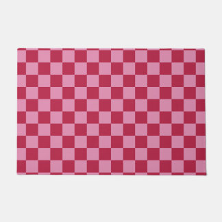 Felpudo Comprobar el patrón de magenta y rosado