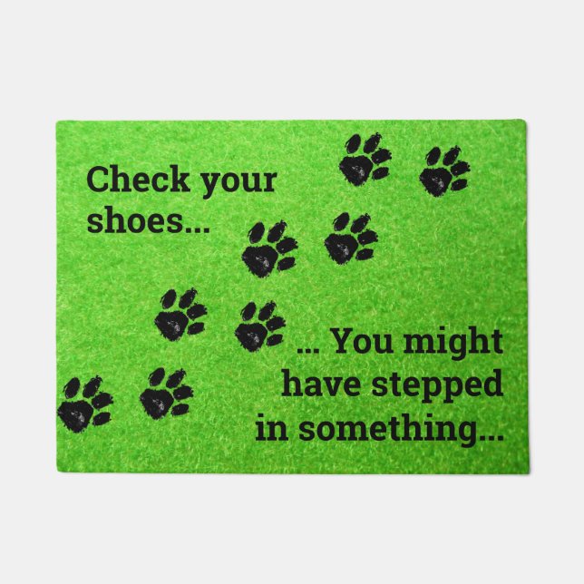 Felpudo Compruebe su Doormat de zapatos (Anverso)