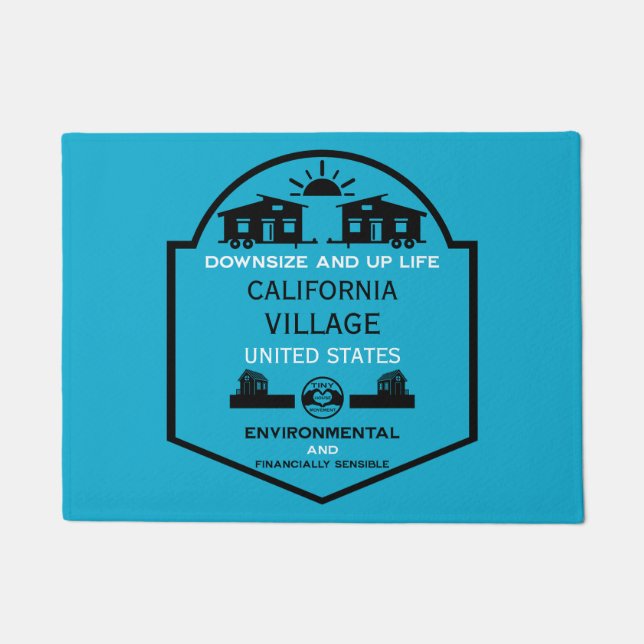 Felpudo Comunidades de casas pequeñas editables (Anverso)
