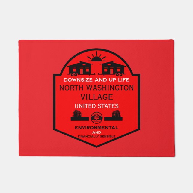 Felpudo Comunidades de casas pequeñas editables (Anverso)