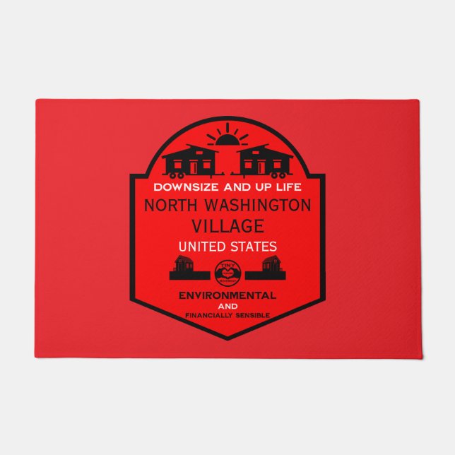 Felpudo Comunidades de casas pequeñas editables (Anverso)