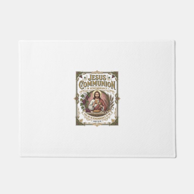 Felpudo Comunión de Jesús Comunión de Jesús Fe Cristiana V (Anverso)