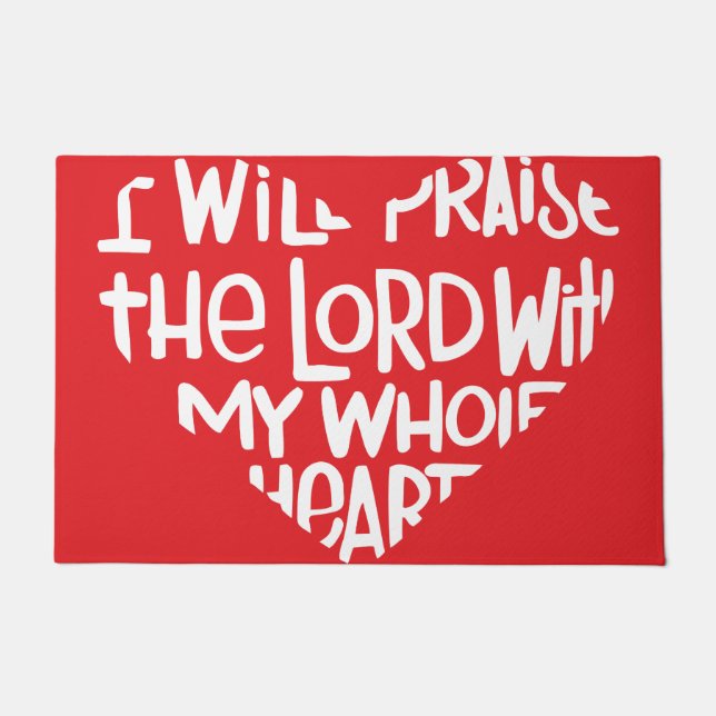 Felpudo Con todo mi corazón (Anverso)