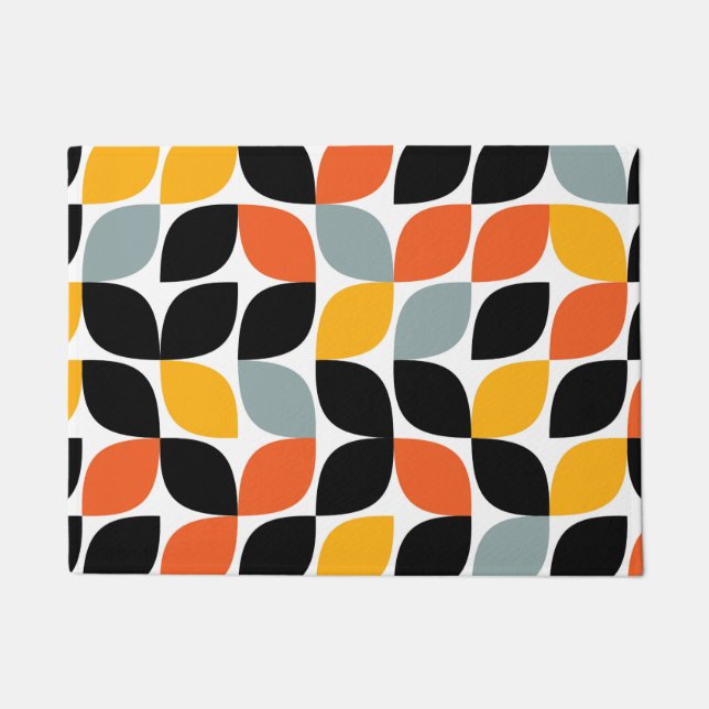 Felpudo Concepto colorido, único, moderno, de hoja urbana (Anverso)