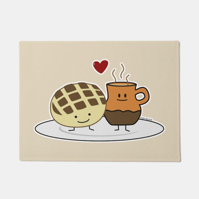 Felpudo Concha dulce del mexicano del dulce de la cacerola (Anverso)