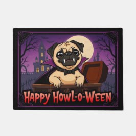 Felpudo Conde Pug Feliz Howl-o-Ween