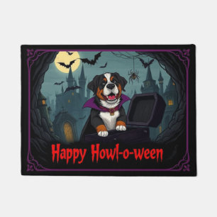 Felpudo Conde San Bernardo Feliz Cómo-l-o-ween