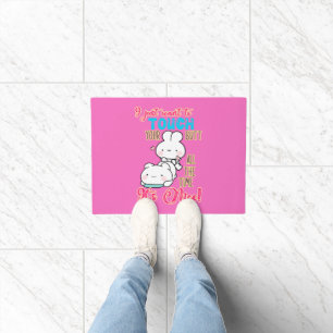 Felpudo Conejito Divertido y Lindo Solo Quiero Tocar Tu Tr