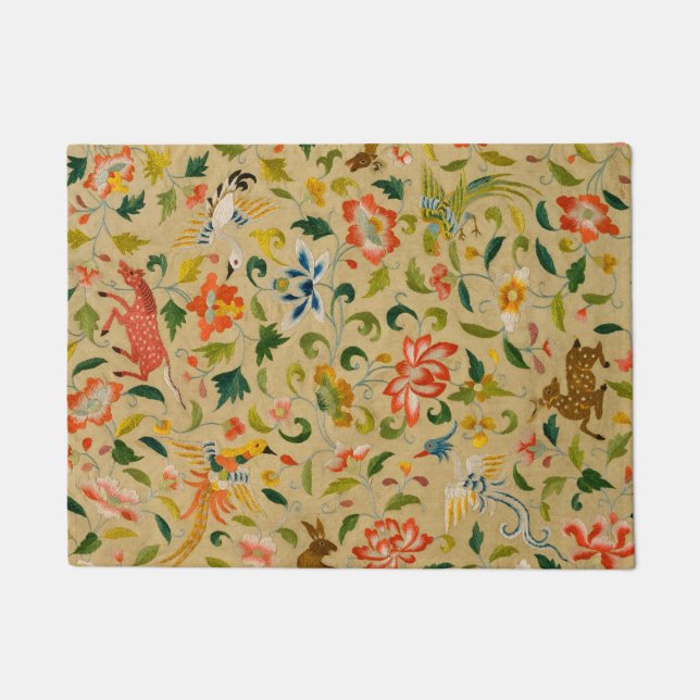 Felpudo Conejo de aves de corral de animales antiguos (Anverso)