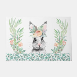 Felpudo Conejo de Pascua floral