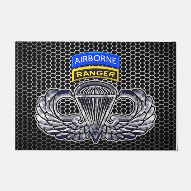 Felpudo Conmemorativo de un Ranger Aéreo Diseñado Especial (Anverso)