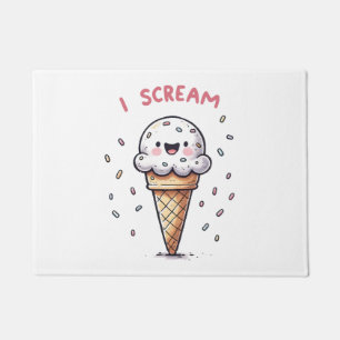 Felpudo Cono de helado I Scream con grageas