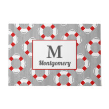 Conservante y gris de vida náutico personalizados