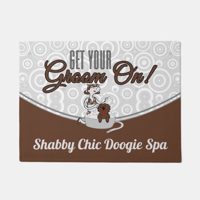 Felpudo Consigue tu crecimiento en la bienvenida de Busine (Anverso)