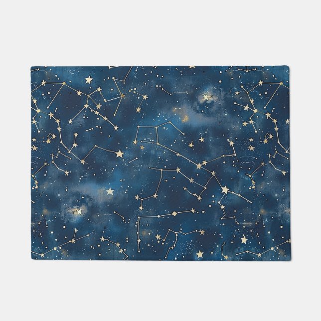 Felpudo Constelación celeste - Noche estrellada (6) (Anverso)