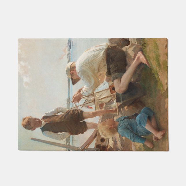 Felpudo Constructores náuticos (por Albert Edelfelt) (Anverso)