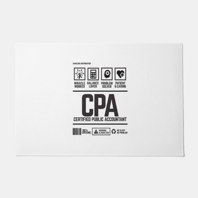 Felpudo contador público certificado-CPA (Anverso)