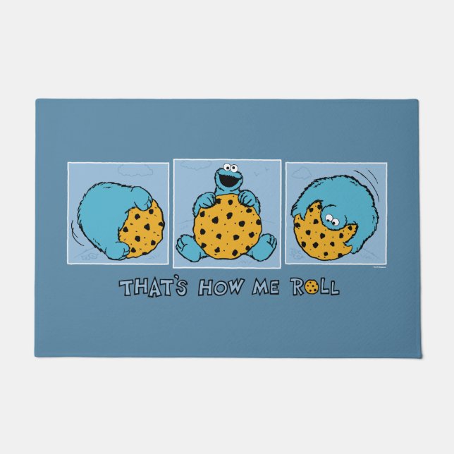 Felpudo Cookie Monster | Así es como yo rollo (Anverso)