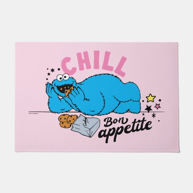 Felpudo Cookie Monster | Chill Bon Appetite (Anverso)
