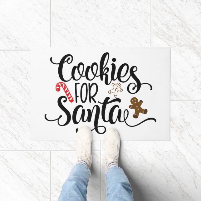 Felpudo Cookies para Navidades de Santa Fun (Interior)
