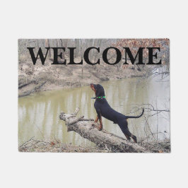 Felpudo Coon Hound Welcome Mat