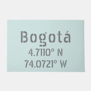 Felpudo Coordenadas de latitud y longitud de Bogotá